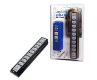 LogiLink HUB USB 2.0 10-portów z zasilaczem  UA0096 - 1402788 - zdjęcie 2